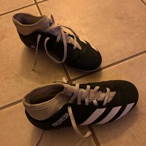 Adidas Kids Black and White Cleats